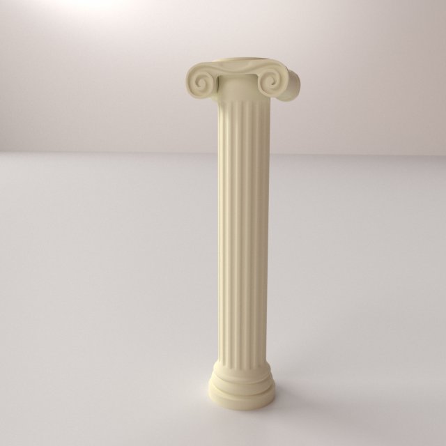greek column ionic 3D मॉडल .c4d .max .obj .3ds .fbx .stl .blend 