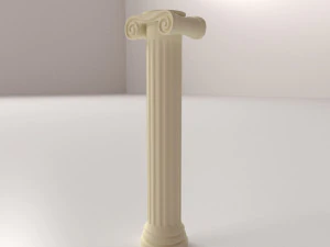 kolom Yunani ionik Model 3D