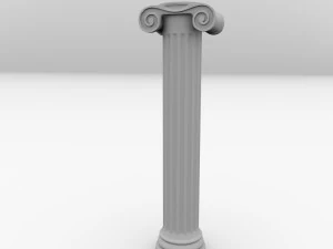 kolom Yunani ionik Model 3D