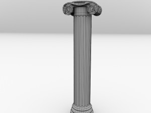 greek column ionic 3D मॉडल