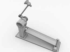 brass drum pedal Modelo 3D