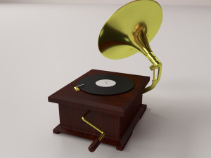 gramophone v2 3Dモデル