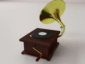 留声机v2 3D 模型