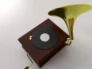 gramophone v2 3D Model