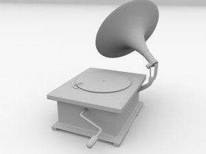 gramophone v2 3D Модель