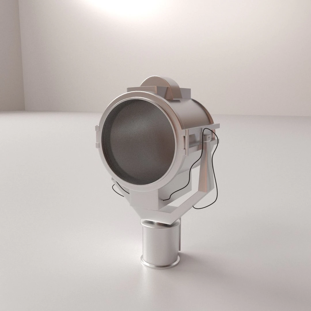 searchlight 3D Model .c4d .max .obj .3ds .fbx .stl .blend 