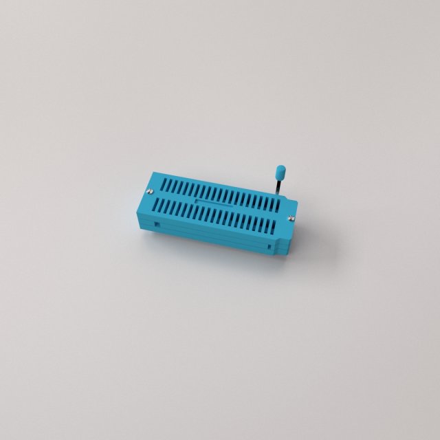 zif socket Modello 3D .c4d .max .obj .3ds .fbx .stl .blend 