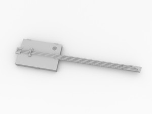 cigarbox guitar 3D 模型