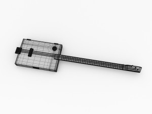 cigarbox guitar 3D 模型