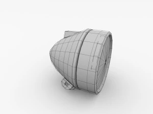 vintage bicycle light 3D Model