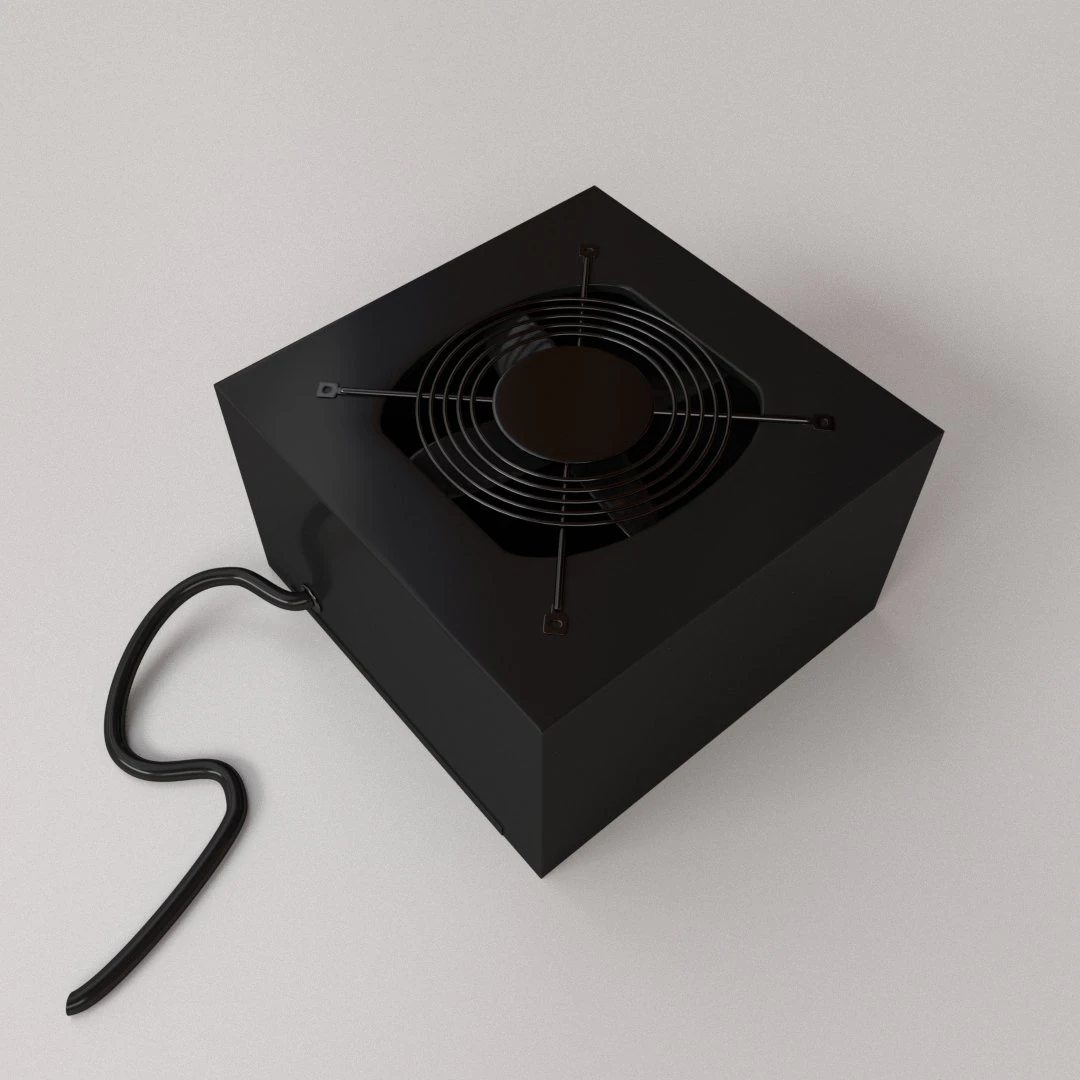 power supply unit 3D Model .c4d .max .obj .3ds .fbx .stl .blend