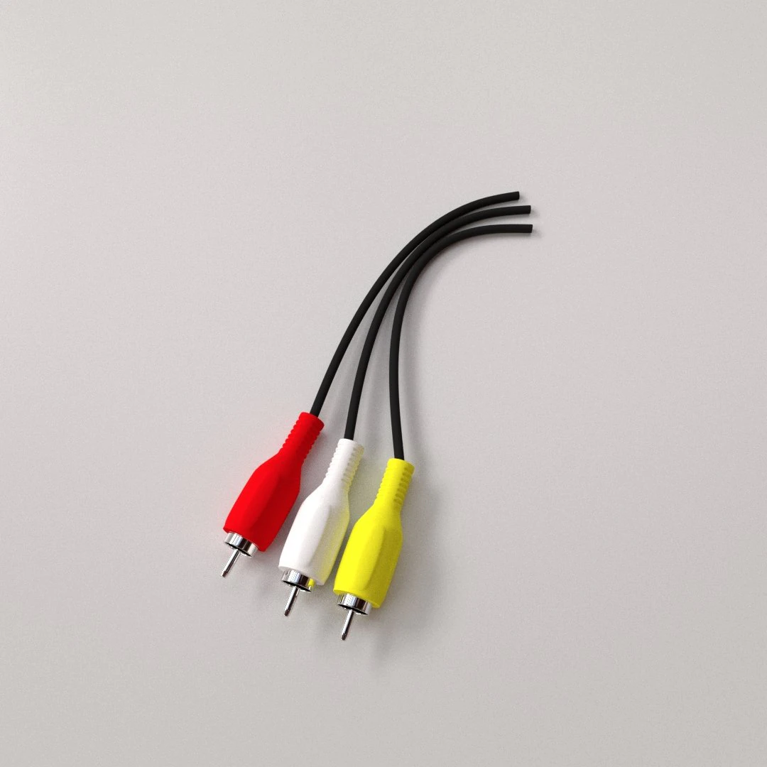 rca connector 3D Model .c4d .max .obj .3ds .fbx .stl .blend 