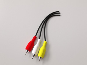rca connector Model 3D