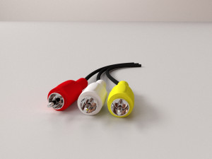 rca connector 3D मॉडल