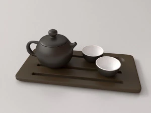 juego de té chino Modelo 3D