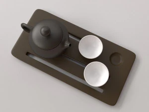chinese tea set 3D Model