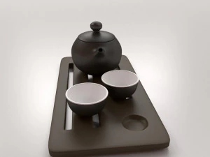 chinese tea set 3D Model
