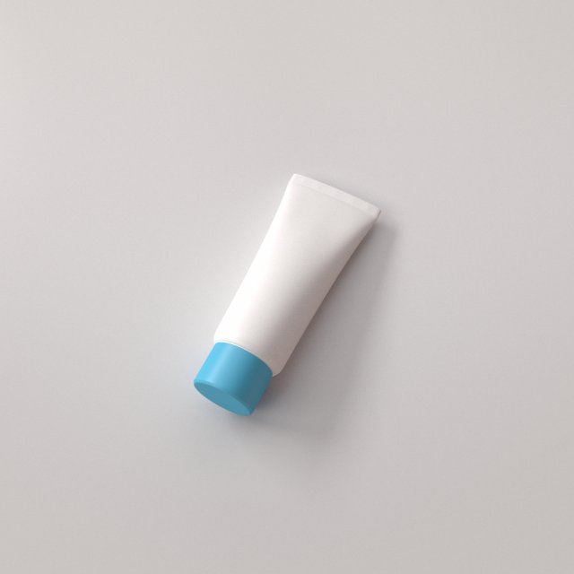cream tube 3D 模型 .c4d .max .obj .3ds .fbx .stl .blend 