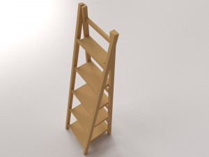 ladder shelf Model 3D