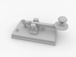 telegraph key 3D Model