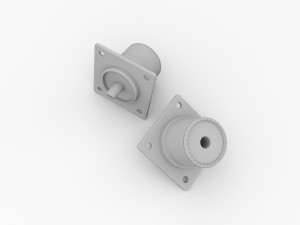 so239 panel mount 3D Model