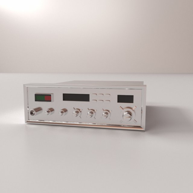cb radio 3D Модель .c4d .max .obj .3ds .fbx .stl .blend