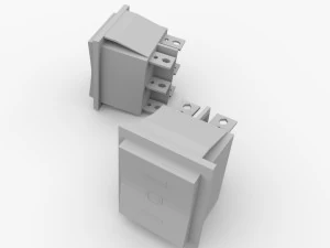 dpdt rocker switch 3D Model