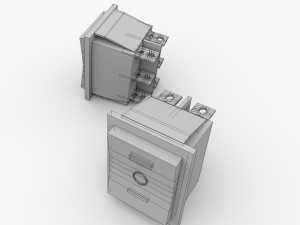 dpdt rocker switch 3D-Modell