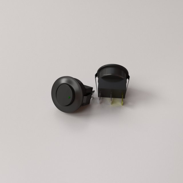 round rocker switch 3D-Modell .c4d .max .obj .3ds .fbx .stl .blend 