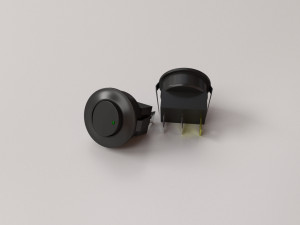 round rocker switch Modelo 3D