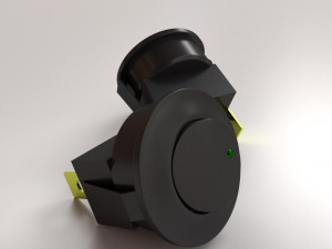 round rocker switch 3D-Modell