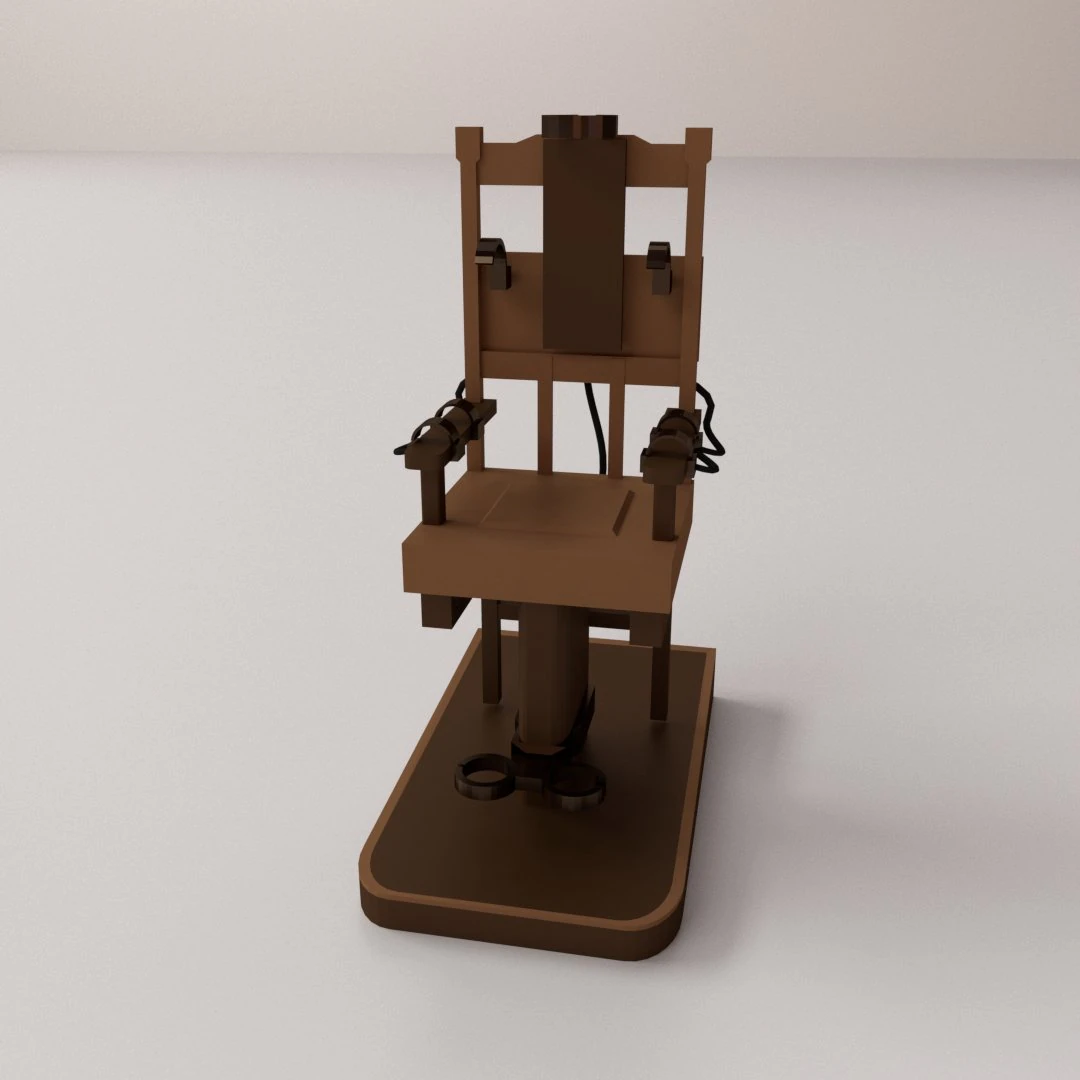 electric chair 3D Model .c4d .max .obj .3ds .fbx .stl .blend 