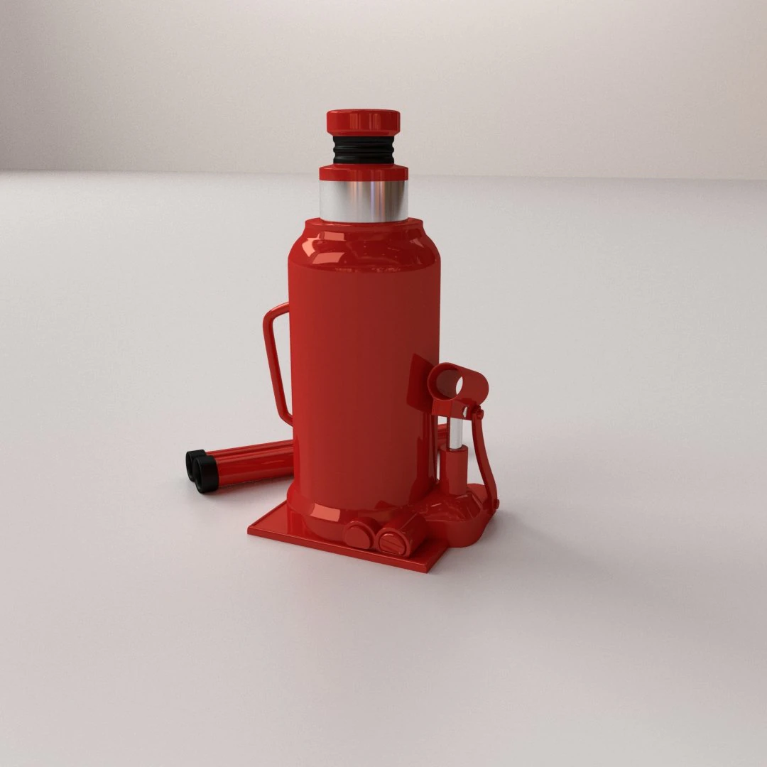 bottle jack 3D Model .c4d .max .obj .3ds .fbx .stl .blend