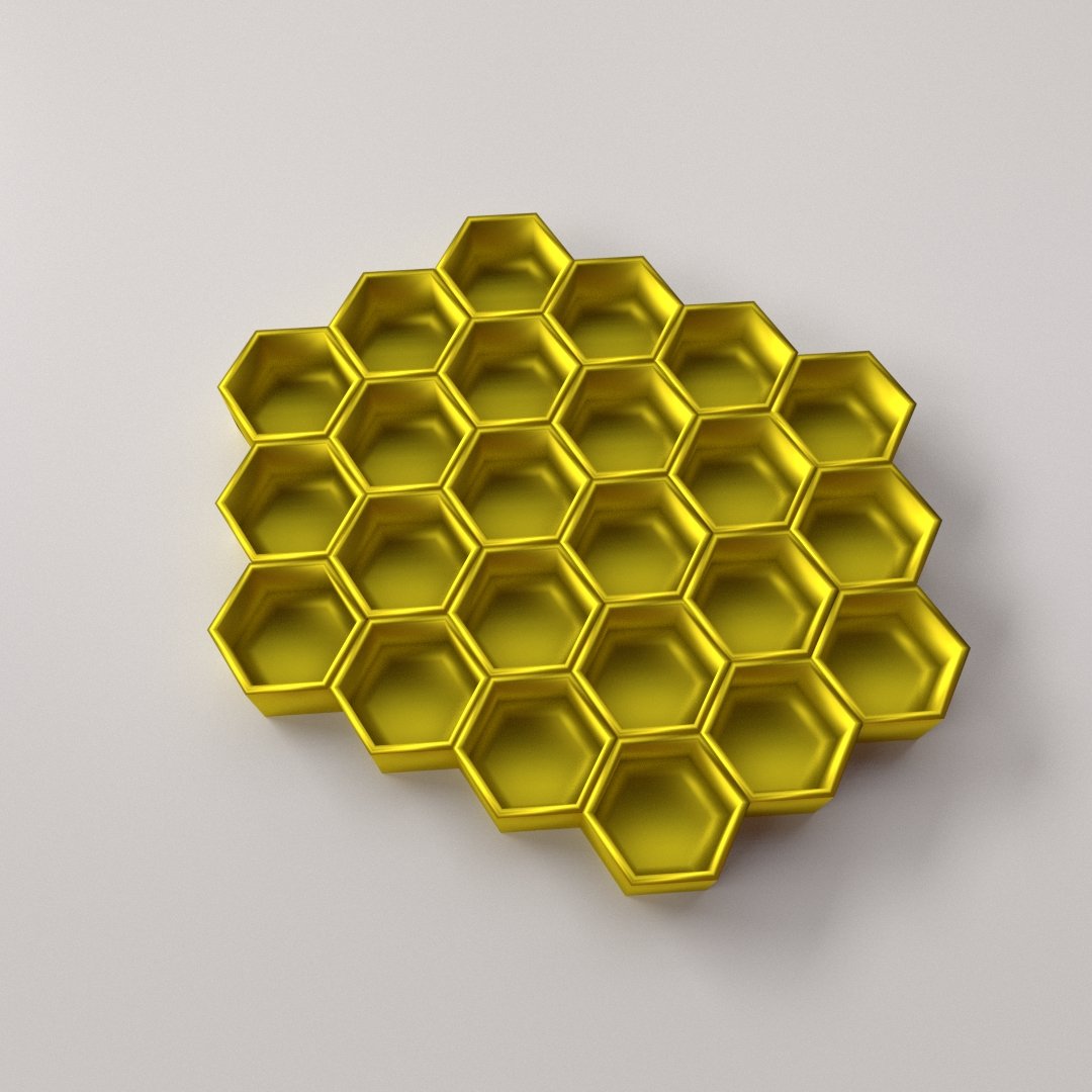 Honeycomb 3D Model. 