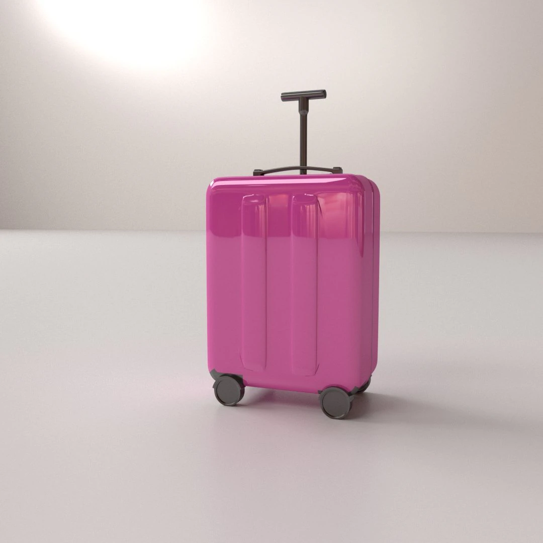 luggage bag 3D Model .c4d .max .obj .3ds .fbx .stl .blend
