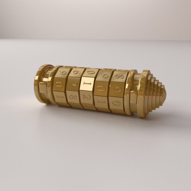 cryptex 3D Model .c4d .max .obj .3ds .fbx .stl .blend 
