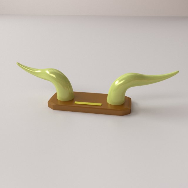 horn decor 3D 模型 .c4d .max .obj .3ds .fbx .stl .blend 