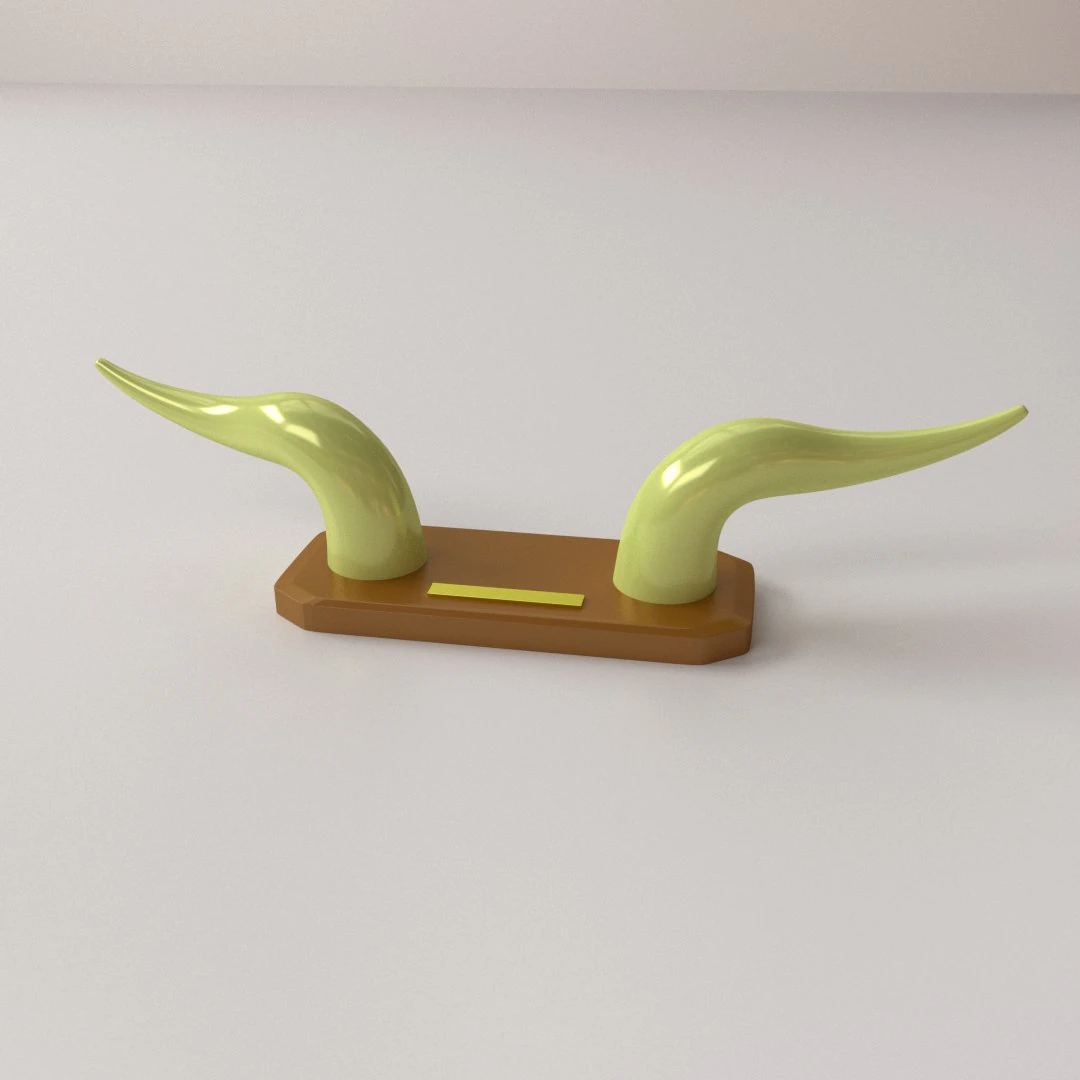 horn decor 3D Model .c4d .max .obj .3ds .fbx .stl .blend 