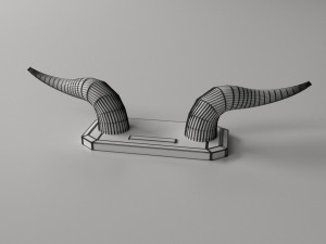 horn decor 3D 模型