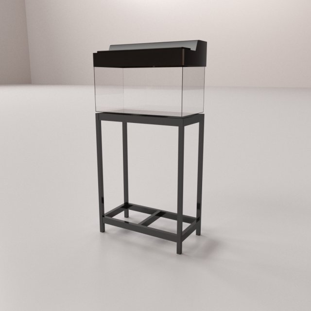 aquarium with stand 3D Model .c4d .max .obj .3ds .fbx .stl .blend 
