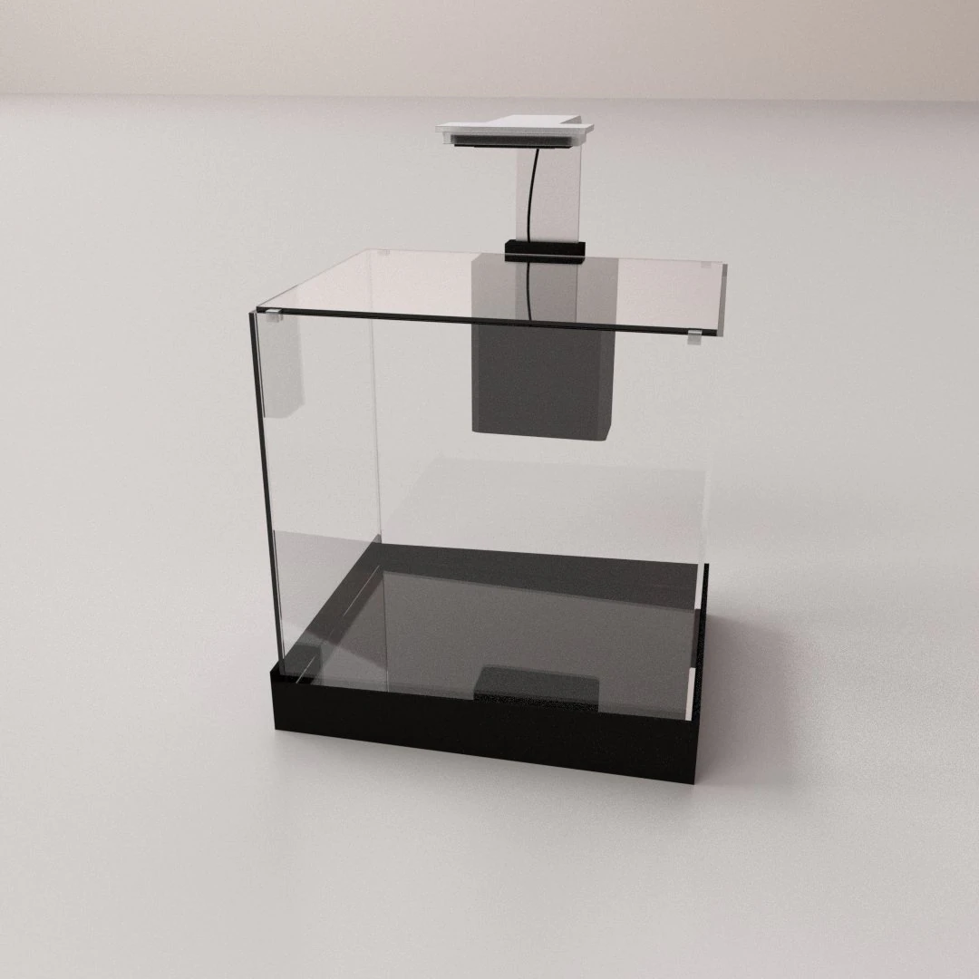 desktop aquarium 3D Model .c4d .max .obj .3ds .fbx .stl .blend 