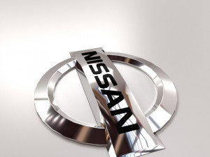 nissan logo 3Dモデル