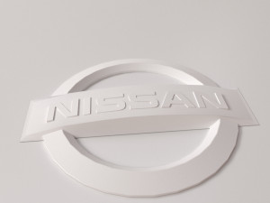 nissan logo 3Dモデル