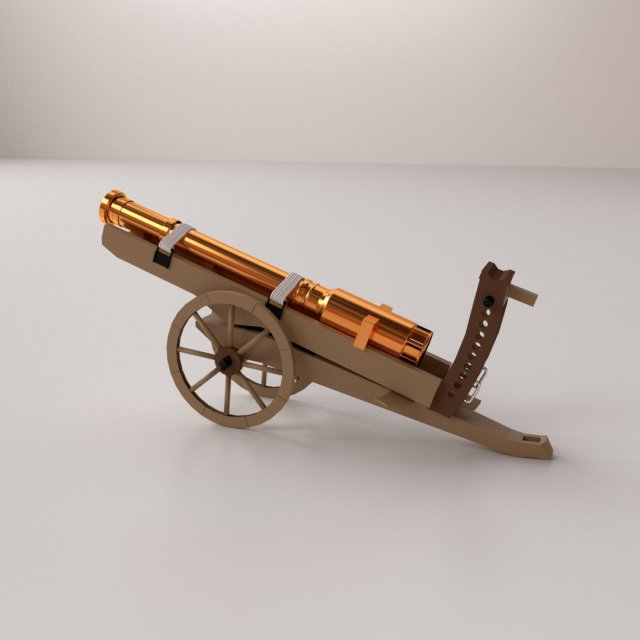 spingarde 3D Model .c4d .max .obj .3ds .fbx .stl .blend 