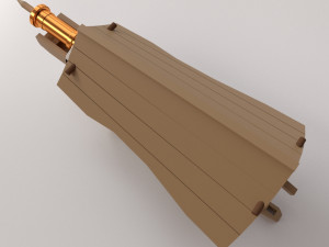 spingarde with canopy 3D Model