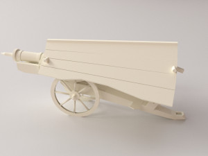 spingarde with canopy 3D Model