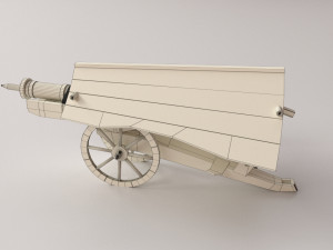 spingarde with canopy 3D Model
