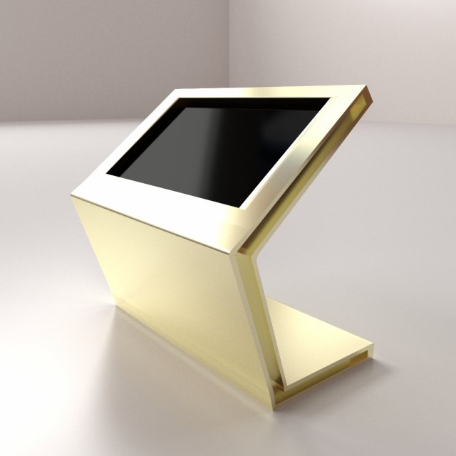 computer kiosk Modelo 3D .c4d .max .obj .3ds .fbx .stl .blend 