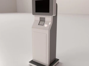 computer kiosk v2 3D Model