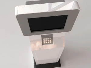 computer kiosk v2 3D Model